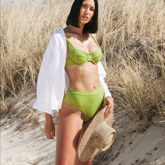 TJ SWIM Estelle pear bikini set top + bottoms XL - Picture 9 of 10